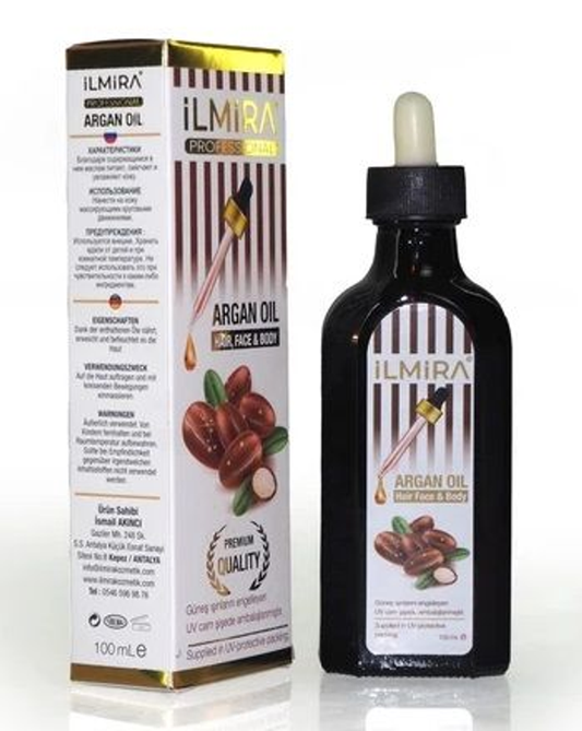 ILMIRA Argan Yagi Argan Yağı YENİLEYİCİ SERUM Yüz Saç 100 ml