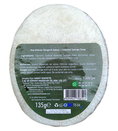HAREM'S Türk Hamamından Esinlenilmiş Sünger Sabun 135g