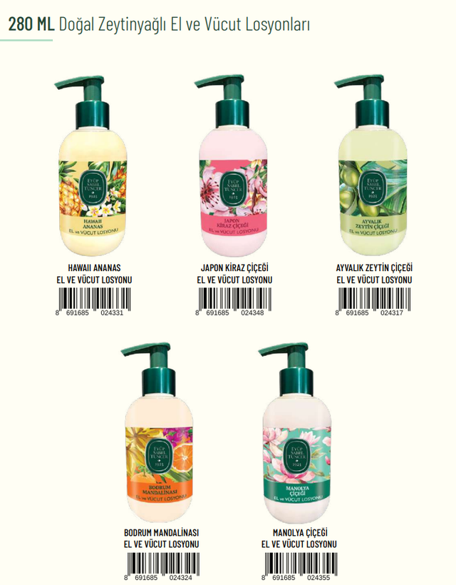 EYÜP SABRİ TUNCER 280ml BODRUM MANDALİNA Vücut Balsamı