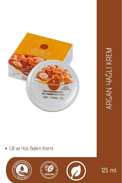 HAREM'S 125ml Yüz ve Dekolte Kremi ARGAN YAĞLI & KOLAJEN