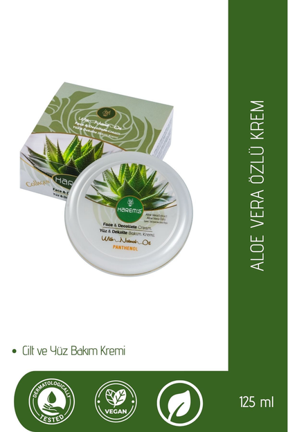 HAREM'S 125ml Yüz ve Dekolte Kremi ALOE VERA ÖZÜ