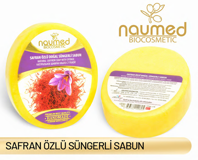 NAUMED SAFRAN ÖZLÜ Sünger Sabun 135g
