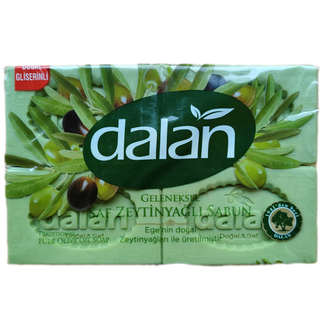 DALAN 4x125g Zeytinyağlı Geleneksel Saf Beyaz Sabun