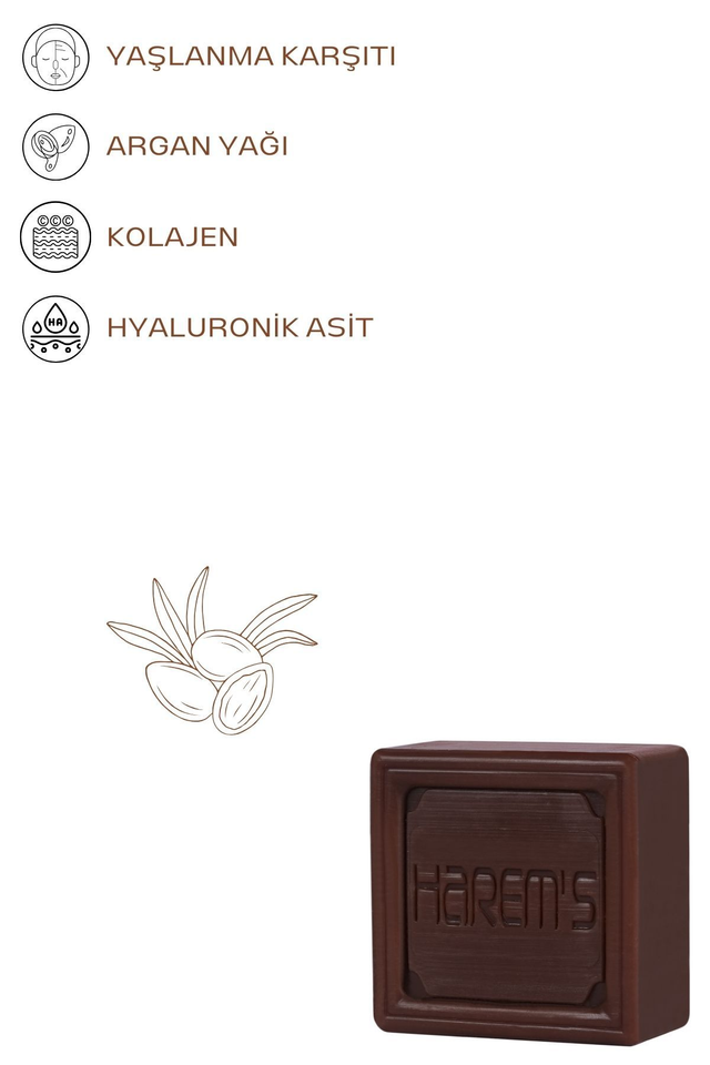 HAREM'S 120g Hyaluronik Asit ve Kolajenli ARGAN YAĞI Sabunu