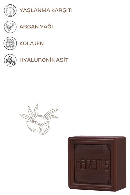 HAREM'S 120g Hyaluronik Asit ve Kolajenli ARGAN YAĞI Sabunu