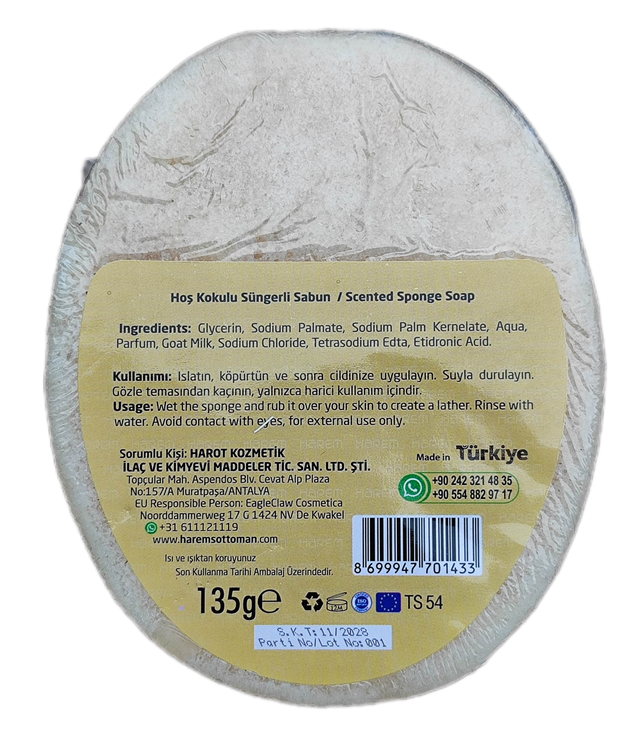 HAREM'S KEÇİ SÜTÜ Sünger Sabunu 135g