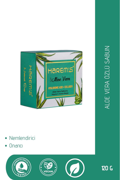 HAREM'S 120g Hyaluronik Asit ve Kolajenli ALOE VERA Sabunu
