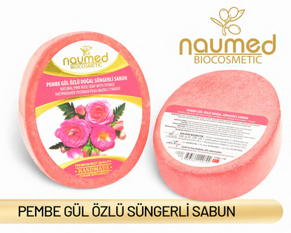 NAUMED Pembe Güller Özlü Sünger Sabun 135g