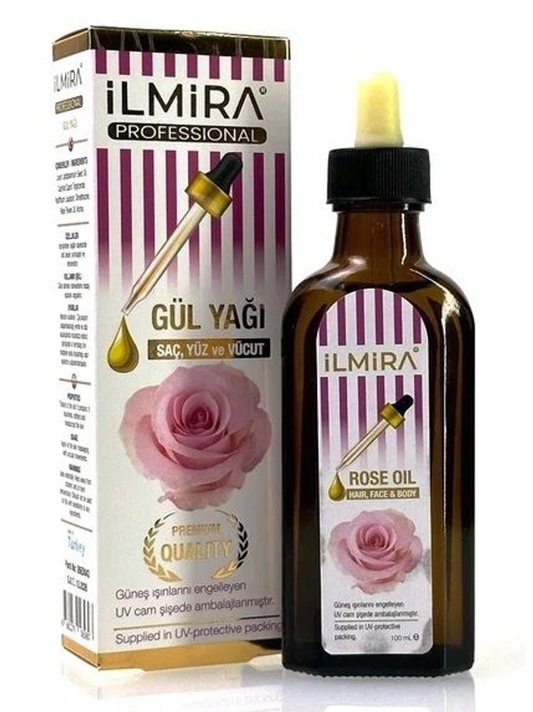 ILMIRA Gul Yagi Gül Yağı YENİLEYİCİ SERUM Yüz Saç Tırnak 100ml