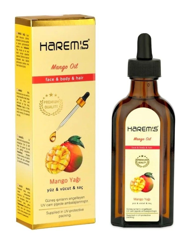 HAREM'S 100 ml Mango Özlü Koruyucu Yağ YÜZ, SAÇ VE VÜCUT