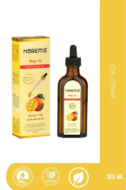 HAREM'S 100 ml Mango Özlü Koruyucu Yağ YÜZ, SAÇ VE VÜCUT