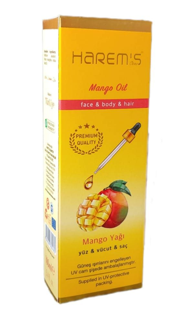 HAREM'S 100 ml Mango Özlü Koruyucu Yağ YÜZ, SAÇ VE VÜCUT