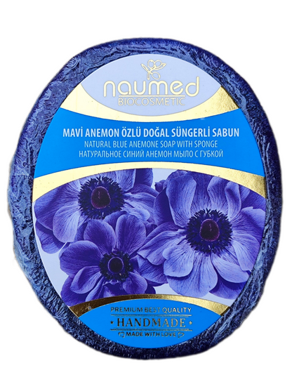 NAUMED MAVİ ANEMONLU Sünger Sabun 135g