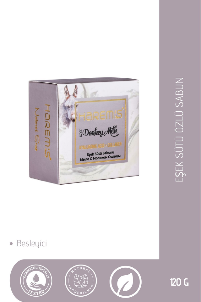 HAREM'S 120g Hyaluronik Asit ve Kolajenli Eşek Sütü Sabunu