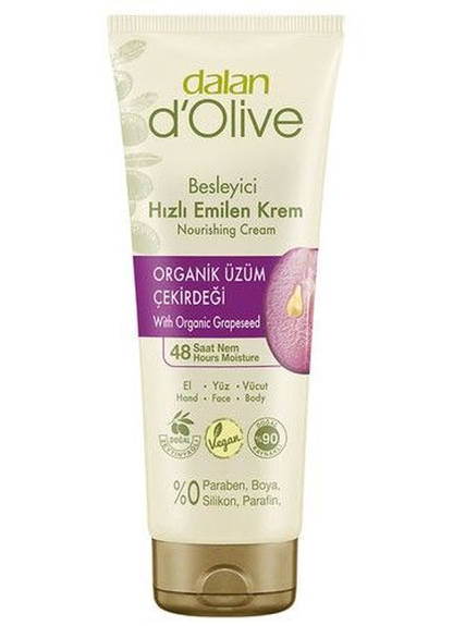 DALAN d'Olive 250ml Üzüm Çekirdeği Özlü El, Yüz ve Vücut Kremi