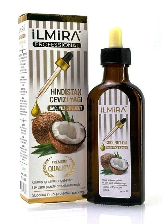 ILMIRA Hindistan Cevizi Yagi Hindistan Cevizi Yağı YENİLEYİCİ SERUM Yüz Saç 100ml