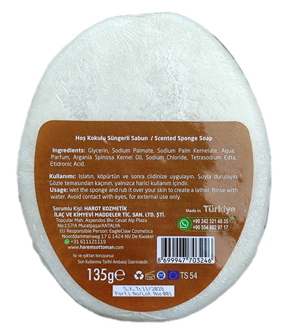 HAREM'S ARGAN YAĞLI Sünger Sabun 135g