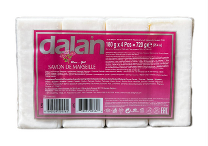 DALAN Marsilya 4x180g Gül Banyo Sabunu