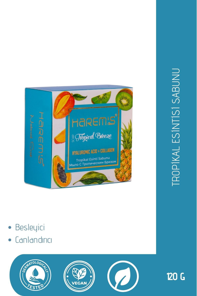 HAREM'S 120g Hyaluronik Asit ve Kolajenli Sabun TROPİKAL ESİNTİ
