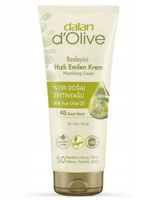 DALAN d'Olive 250 ml Zeytinyağlı El, Yüz ve Vücut İçin Besleyici Hafif Krem