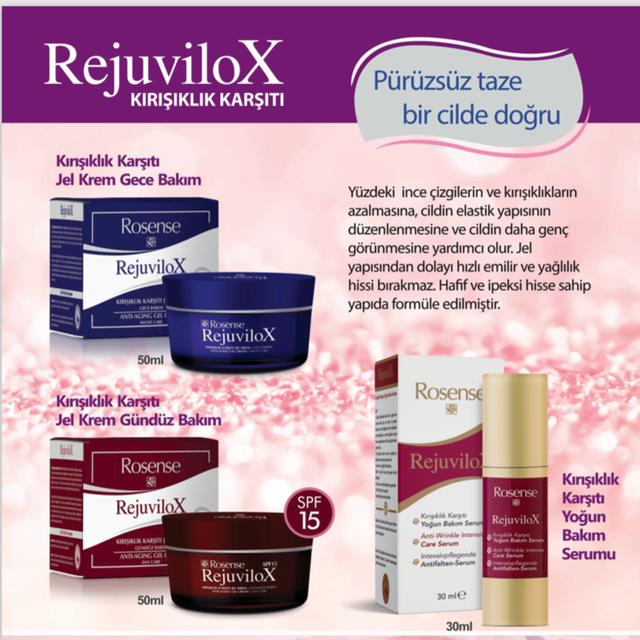 ROSENSE RejuviloX YAŞLANMA KARŞITI Gece Kremi-Jel 50ml