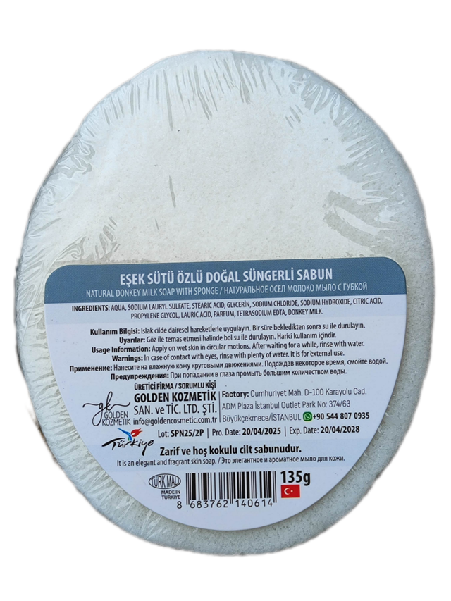 NAUMED Eşek Sütü Özlü Sünger Sabun 135g