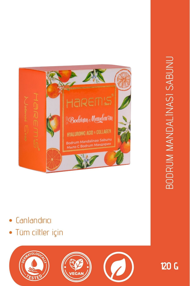 HAREM'S 120g Hyaluronik Asit ve Kolajen Sabunu MANDALİNA BODRUM