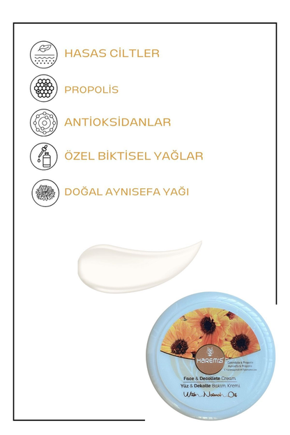 HAREM'S 125ml Yüz ve Dekolte Kremi, Aynısefa ve Propolis
