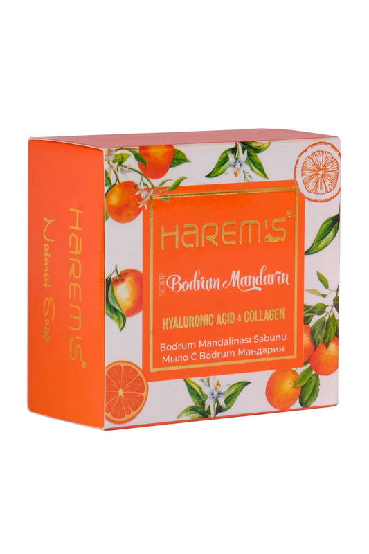 HAREM'S 120g Hyaluronik Asit ve Kolajen Sabunu MANDALİNA BODRUM