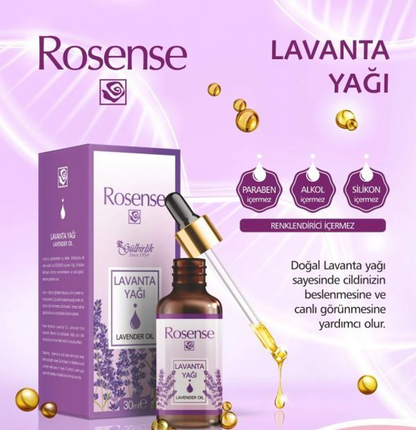 ROSENSE Lavanta Yagi Cilt Bakımı Lavanta Yağı 30ml