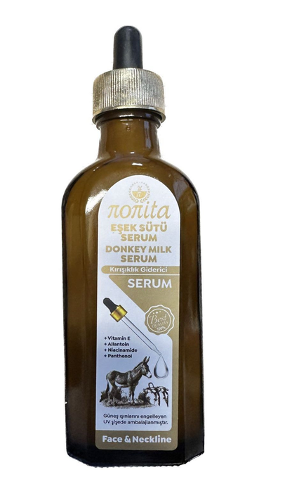 NONITA 100 ml Eşek Sütü Yağı İçeren Besleyici Serum Yüz, Vücut ve Saç İçin
