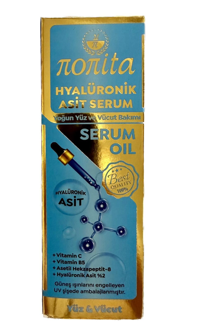 NONITA 100 ml Yüz ve Vücut İçin HYALURONİK ASİT İçeren Sıkılaştırıcı Serum Yağı