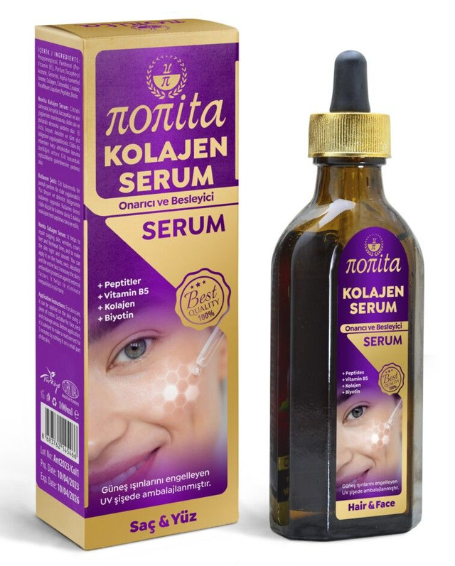 NONITA 100 ml Yüz, Vücut ve Saç İçin Kolajenli Sıkılaştırıcı Serum Yağı